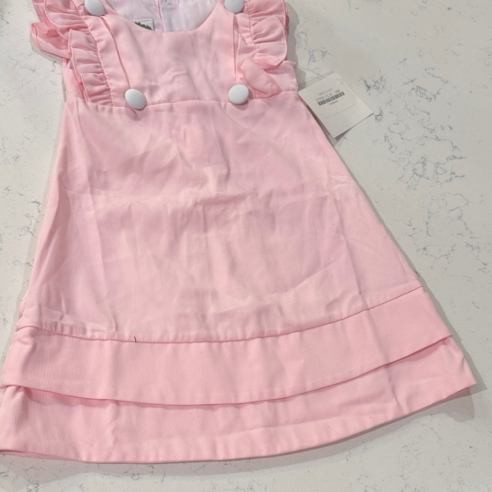 Adorable Pink Ruffle Kids Dress